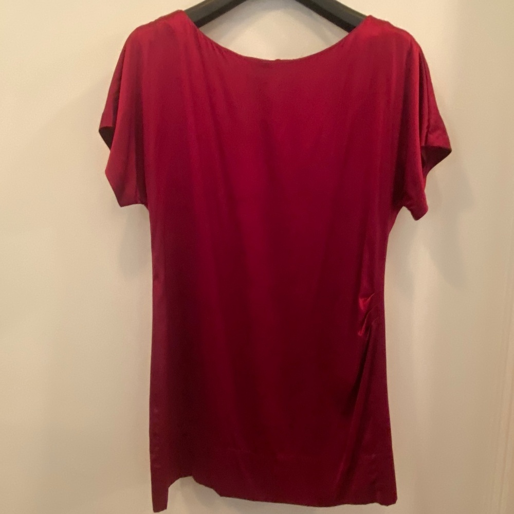 Banana Republic hot pink silk mini dress
